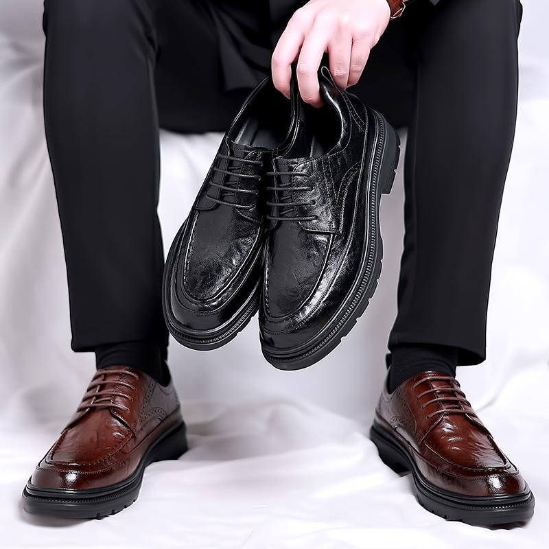 Timeless Sophistication: Men’s Brown Casual Shoes插图2