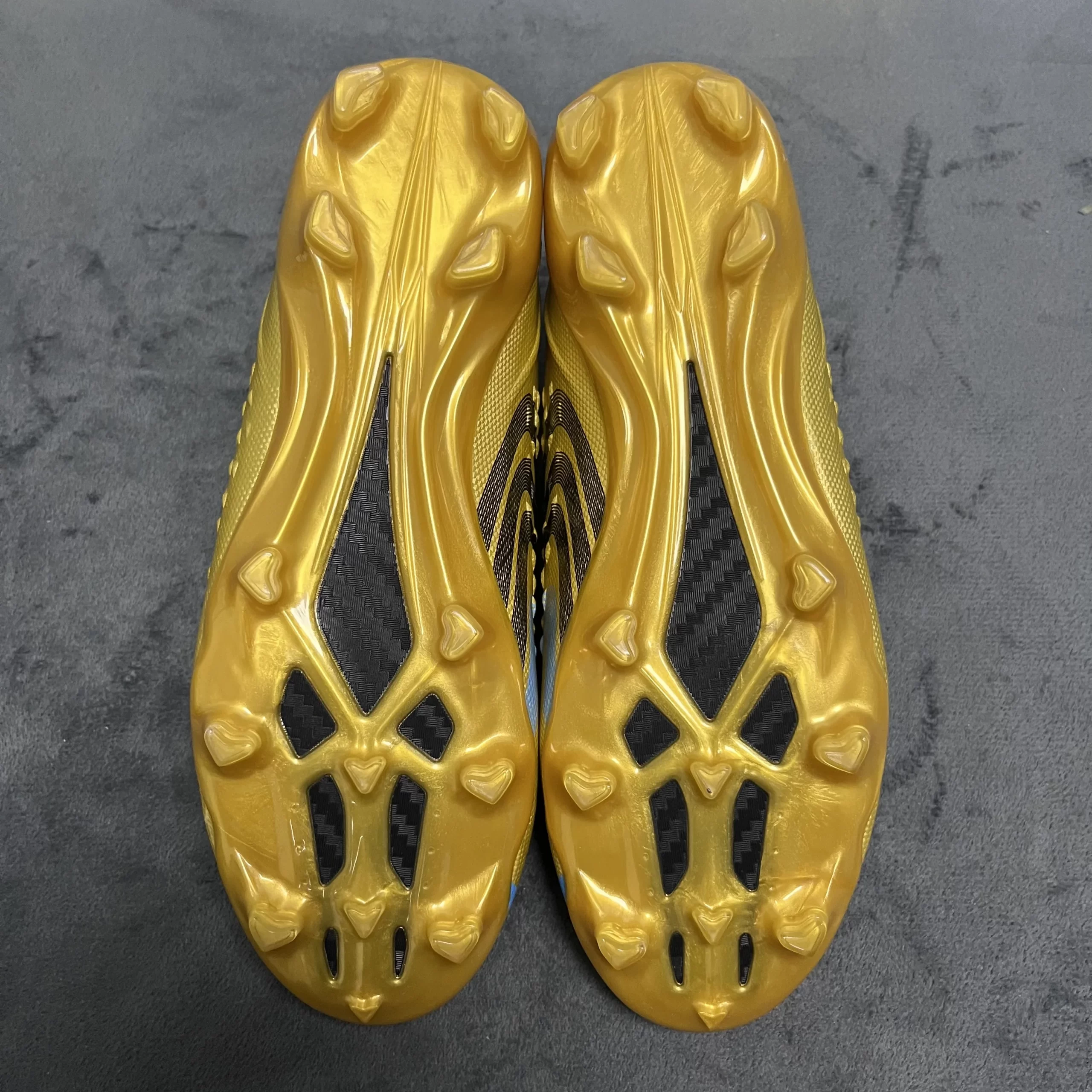 gold soccer cleats