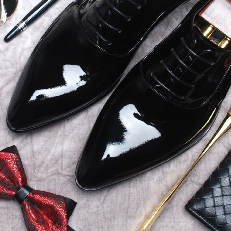 patent leather tuxedo shoes