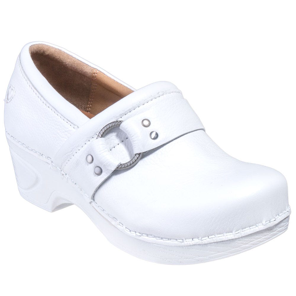 white leather shoes nursing