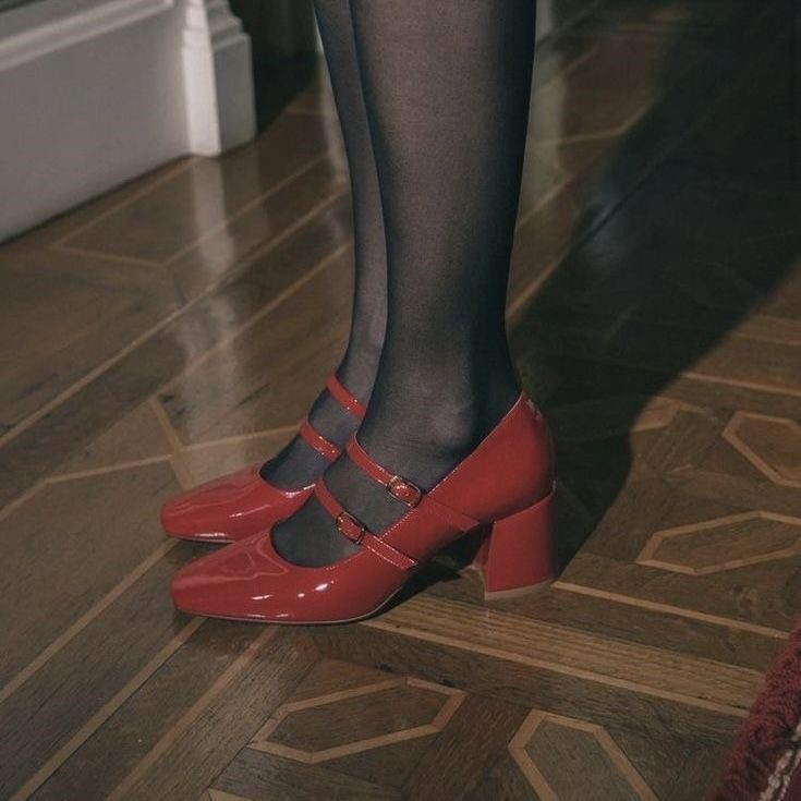 double strap mary jane shoes