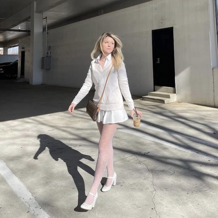 white mary jane shoes