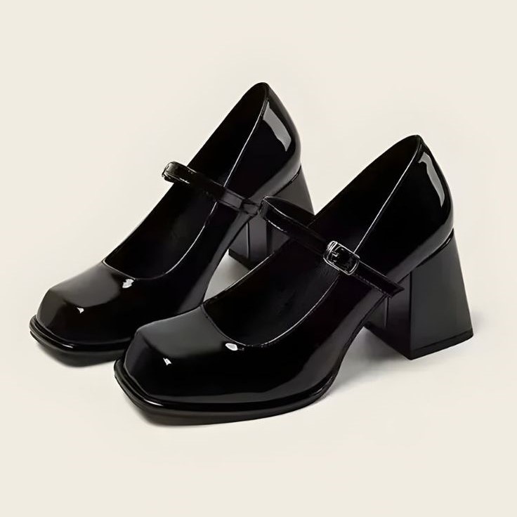 square toe mary jane shoes