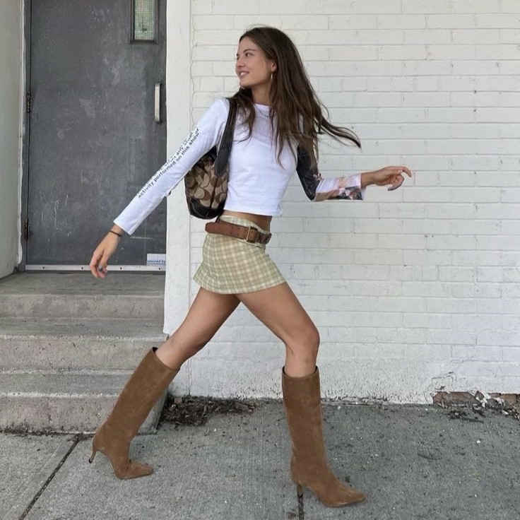 brown boots outfit