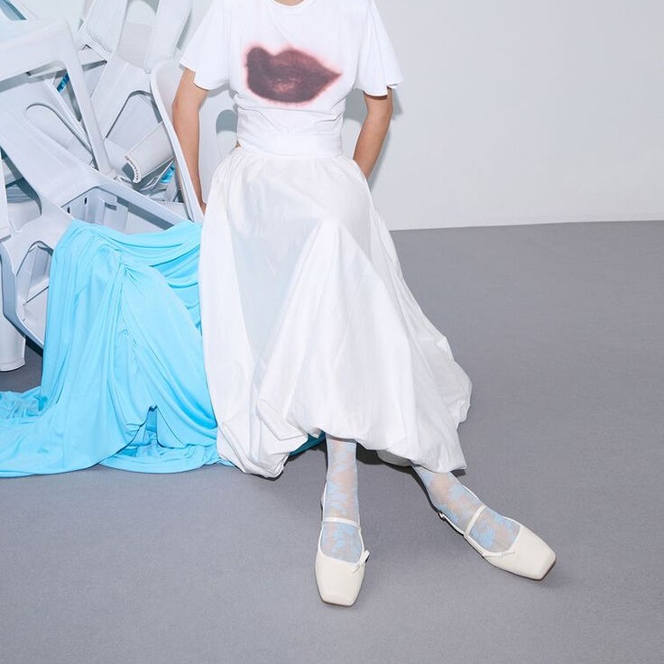 white mary jane shoes