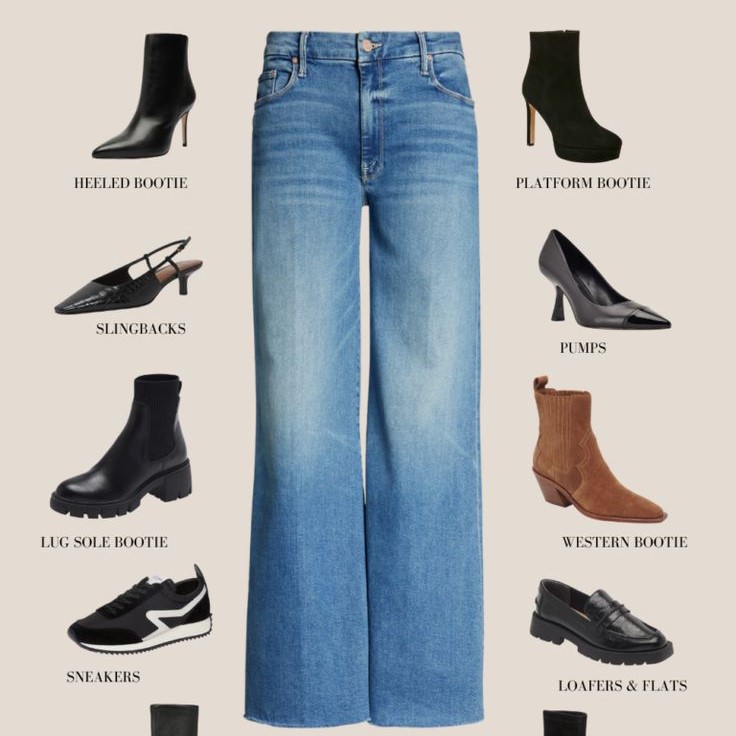 what shoes to wear with jeans