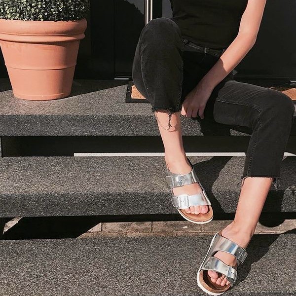 silver heels