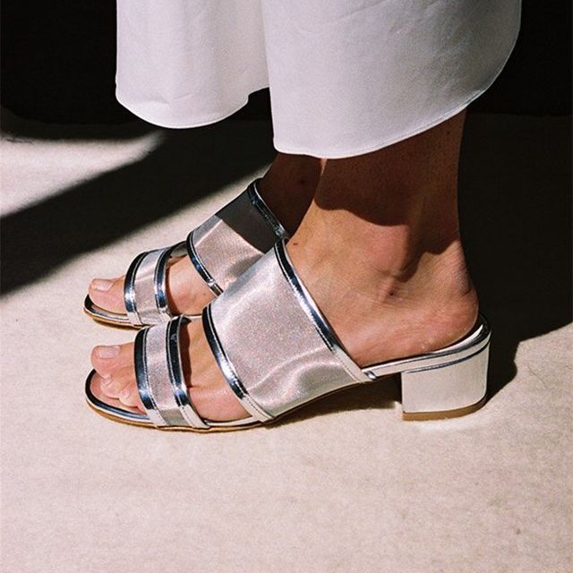 silver heels