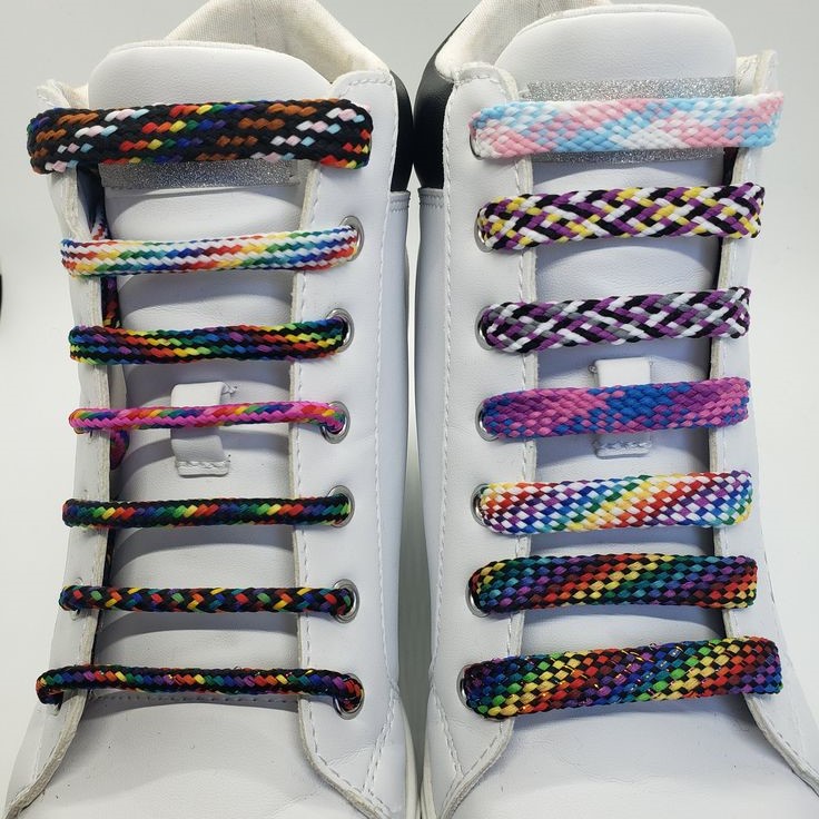ladder lace shoes