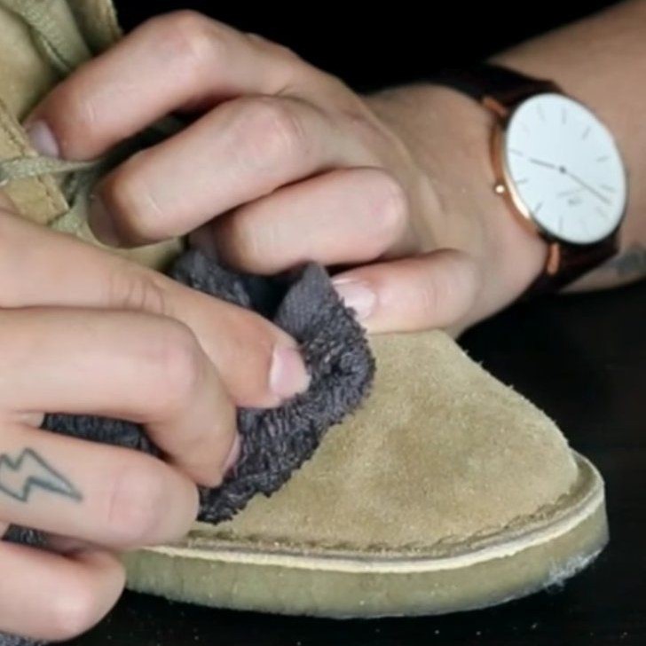 can you wash suede shoes