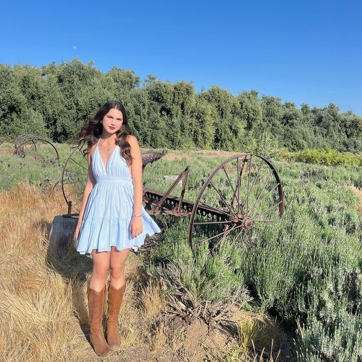 dress and boots outfit