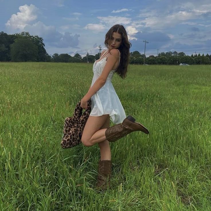 dress and boots outfit