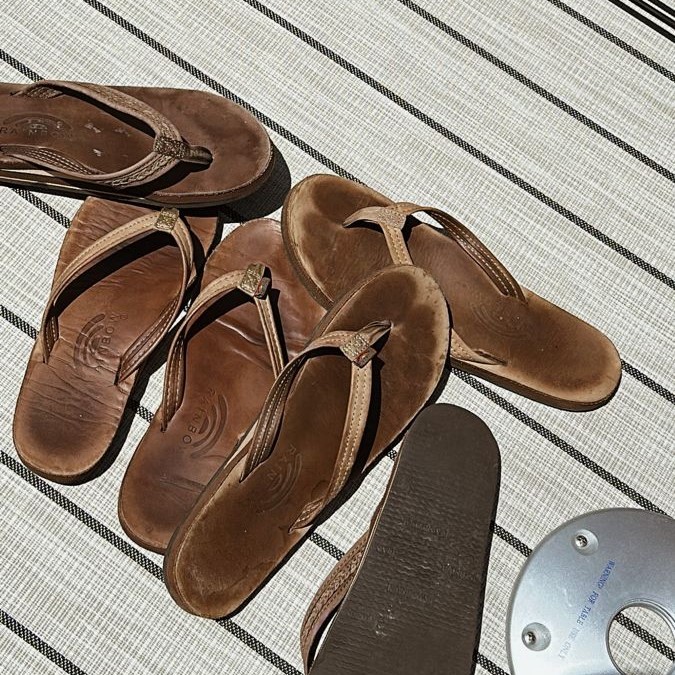 rainbow sandal