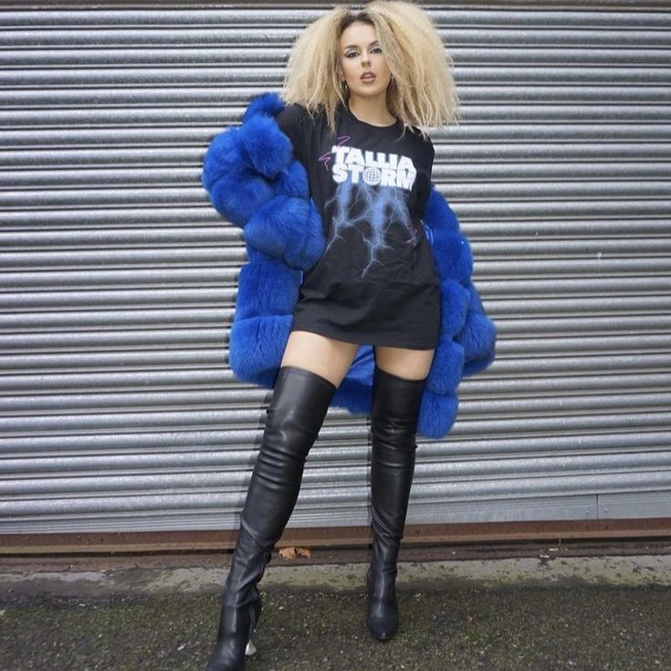 baddie thigh high boots outfit
