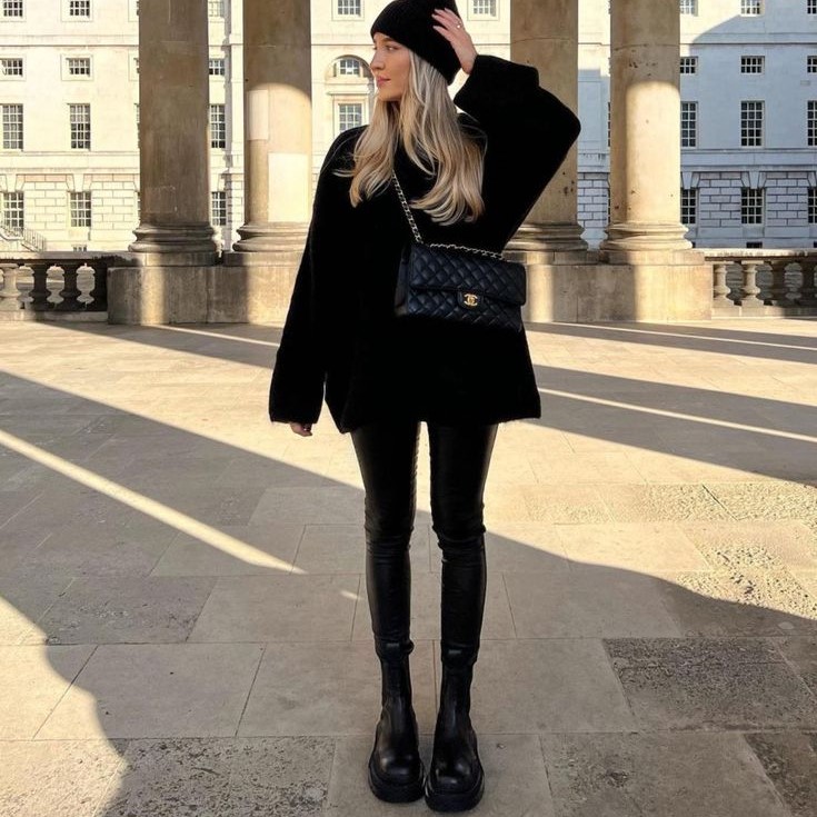 leggings and boots outfit ideas