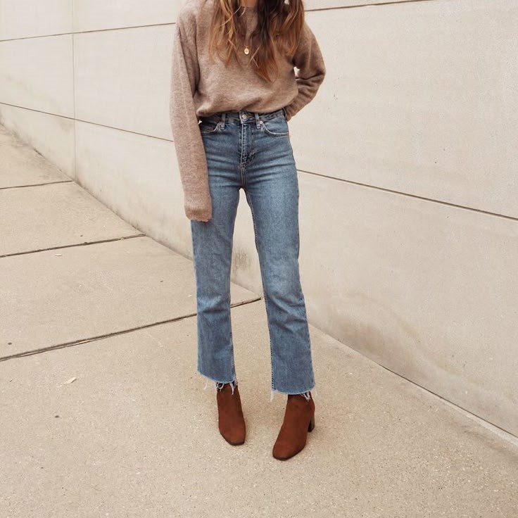 casual ankle boots outfit