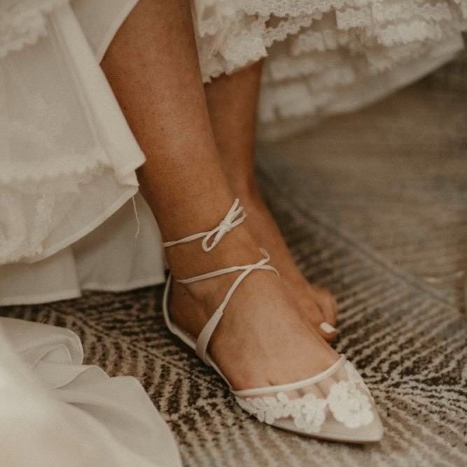 lace wedding shoes