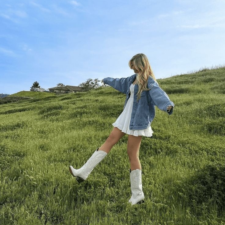 white boots outfit
