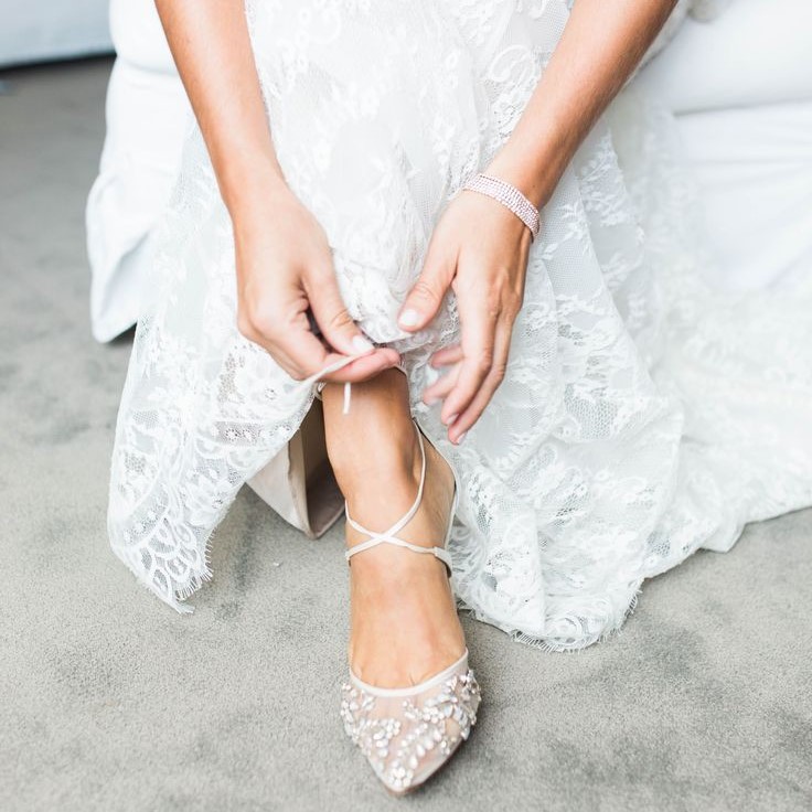 lace wedding shoes
