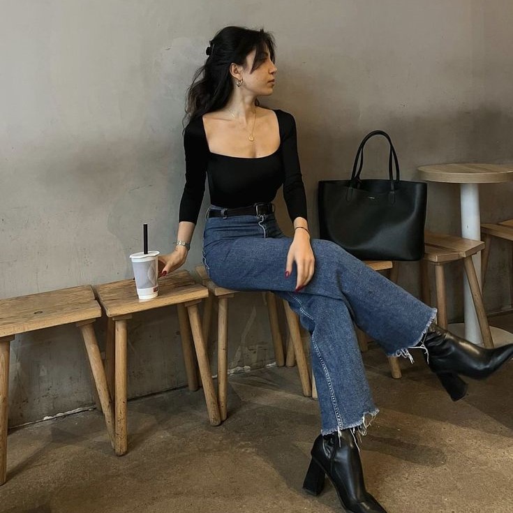 casual ankle boots outfit