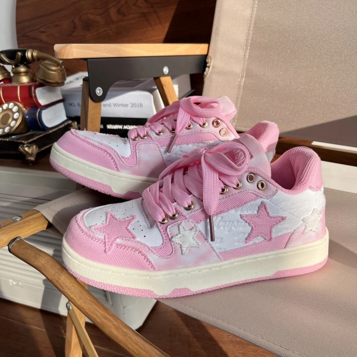 pink sneaker