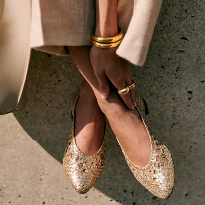 woven ballet flat