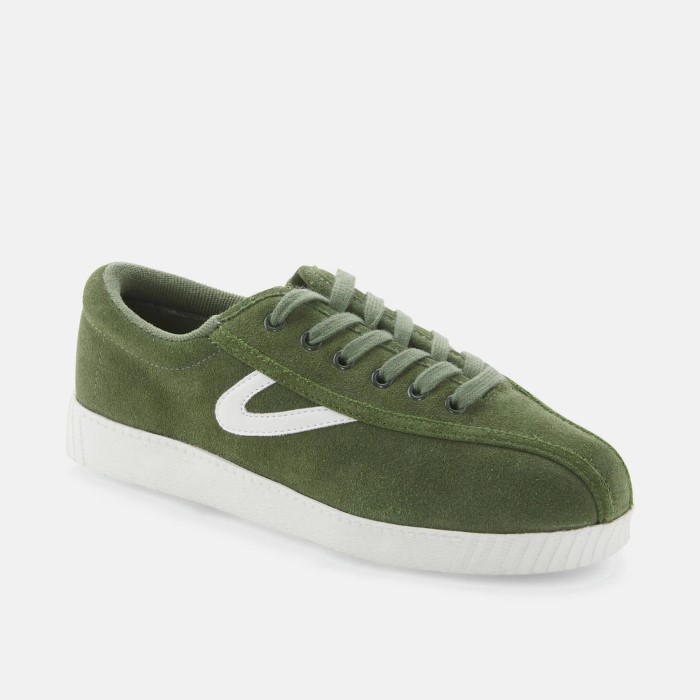 olive green sneakers