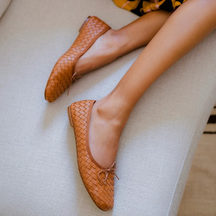 woven ballet flat