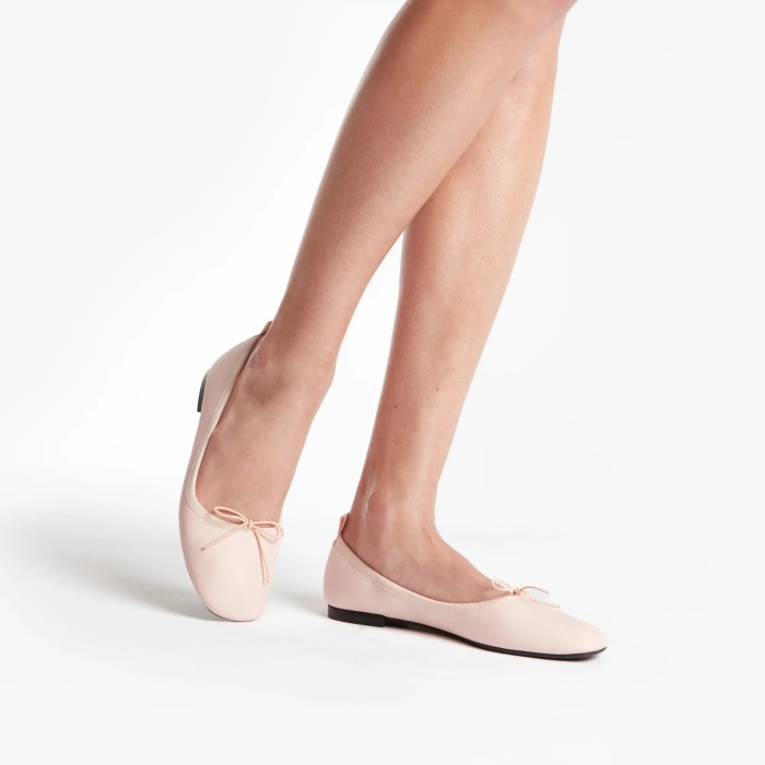 square toe ballet flat