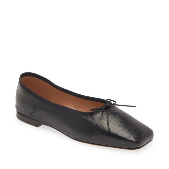 square toe ballet flat