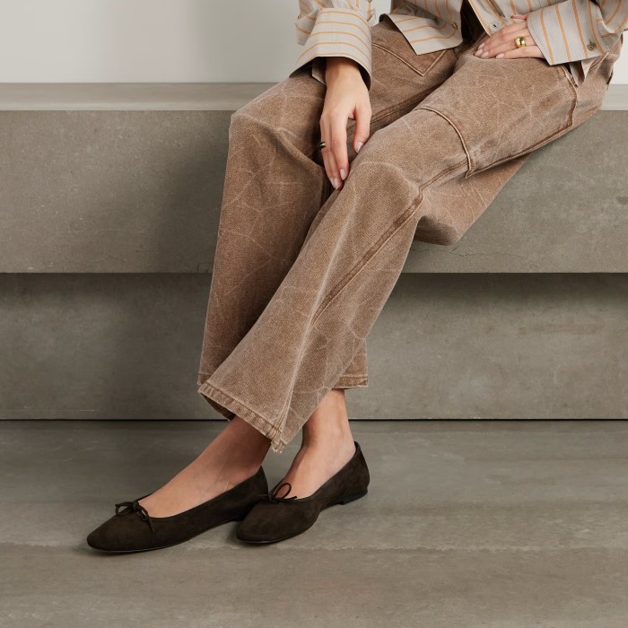 brown ballet flat