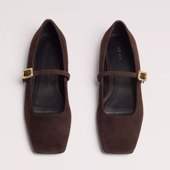 square toe ballet flat