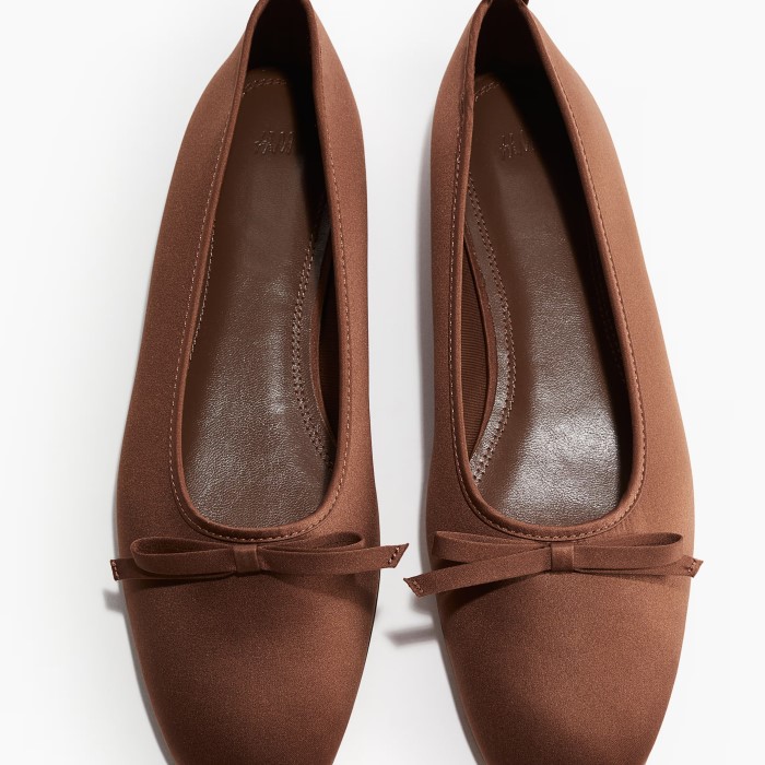 brown ballet flat