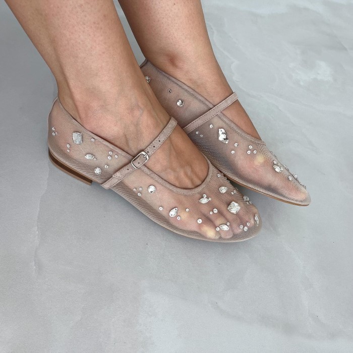 mesh ballet flat
