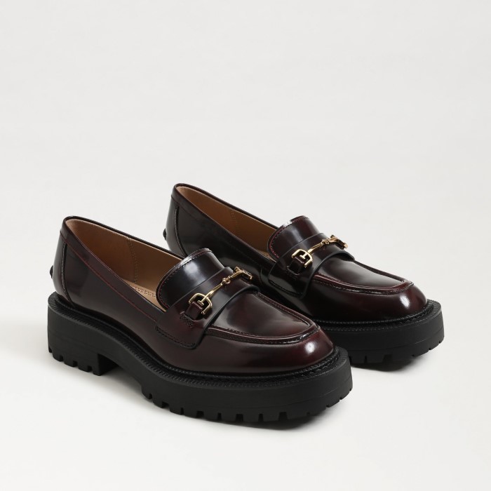 brown loafers
