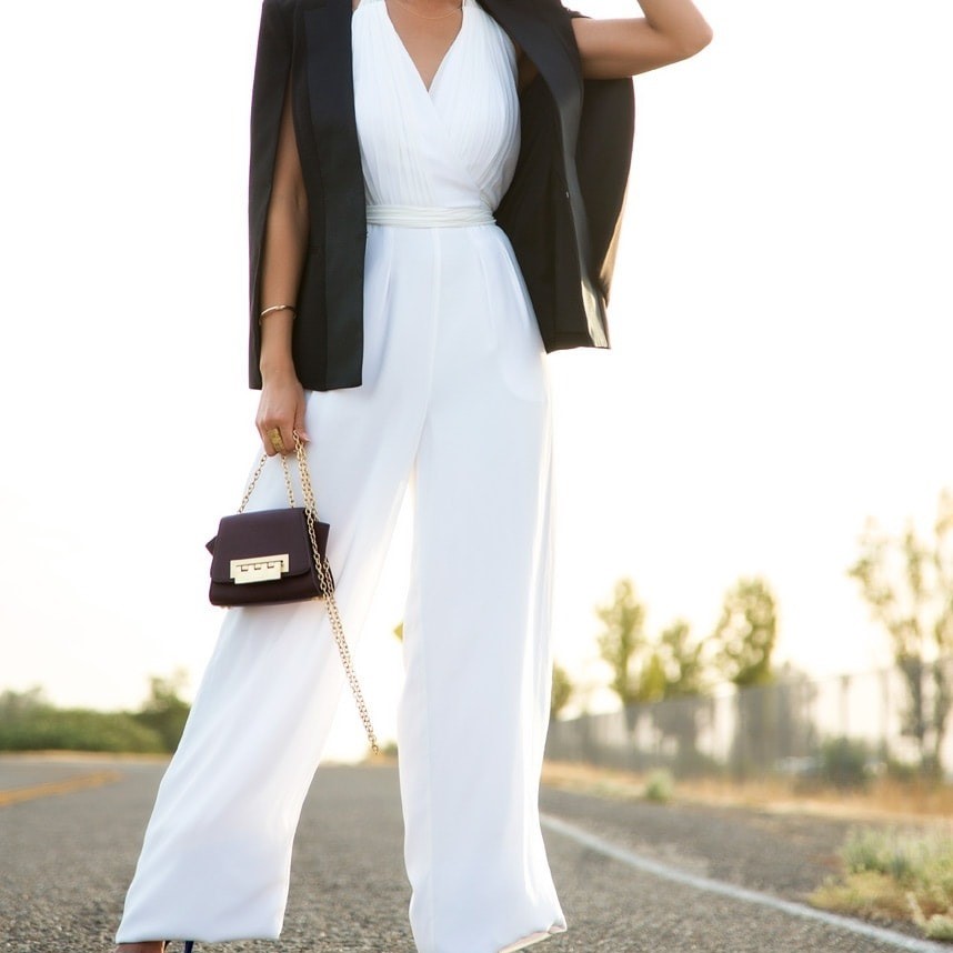 jacket over jumpsuit